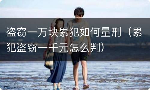 盗窃一万块累犯如何量刑（累犯盗窃一千元怎么判）