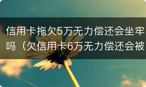 信用卡拖欠5万无力偿还会坐牢吗（欠信用卡6万无力偿还会被刑拘吗）