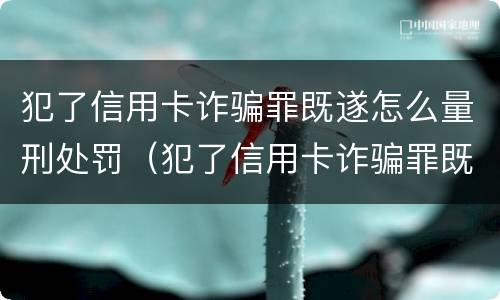 犯了信用卡诈骗罪既遂怎么量刑处罚（犯了信用卡诈骗罪既遂怎么量刑处罚标准）