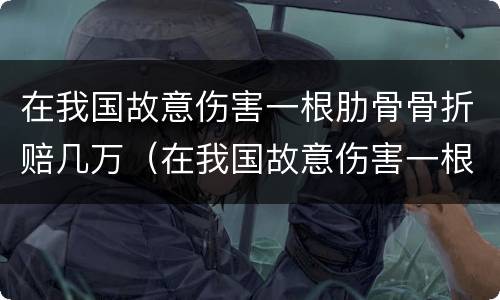 在我国故意伤害一根肋骨骨折赔几万（在我国故意伤害一根肋骨骨折赔几万元）