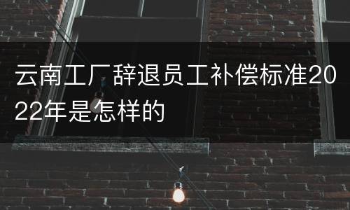云南工厂辞退员工补偿标准2022年是怎样的