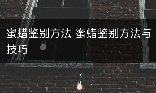 蜜蜡鉴别方法 蜜蜡鉴别方法与技巧