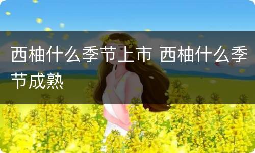 西柚什么季节上市 西柚什么季节成熟