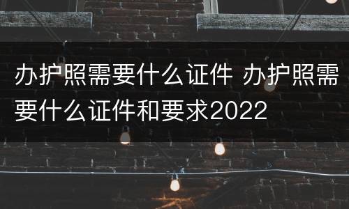 办护照需要什么证件 办护照需要什么证件和要求2022