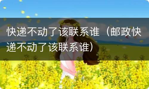 快递不动了该联系谁（邮政快递不动了该联系谁）