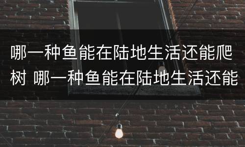 哪一种鱼能在陆地生活还能爬树 哪一种鱼能在陆地生活还能爬树呢