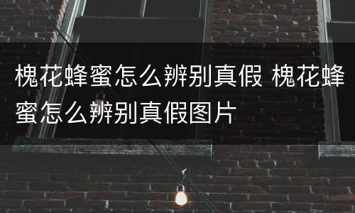 槐花蜂蜜怎么辨别真假 槐花蜂蜜怎么辨别真假图片