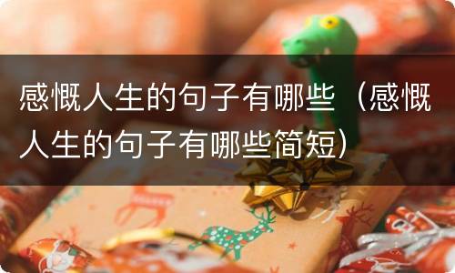 感慨人生的句子有哪些（感慨人生的句子有哪些简短）