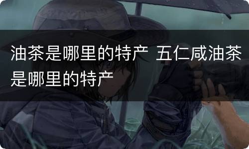 油茶是哪里的特产 五仁咸油茶是哪里的特产