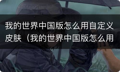 我的世界中国版怎么用自定义皮肤（我的世界中国版怎么用自定义皮肤手机）