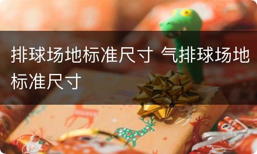 排球场地标准尺寸 气排球场地标准尺寸