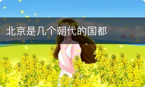 北京是几个朝代的国都