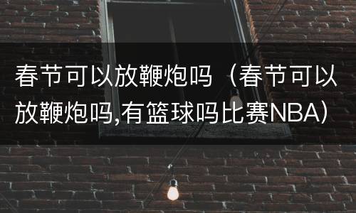 春节可以放鞭炮吗（春节可以放鞭炮吗,有篮球吗比赛NBA）