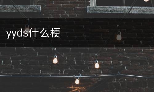 yyds什么梗