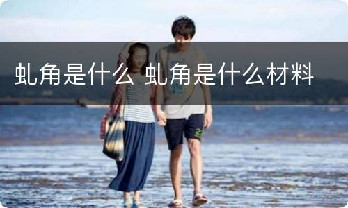 虬角是什么 虬角是什么材料