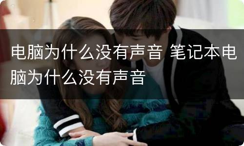 电脑为什么没有声音 笔记本电脑为什么没有声音