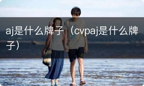 aj是什么牌子（cvpaj是什么牌子）