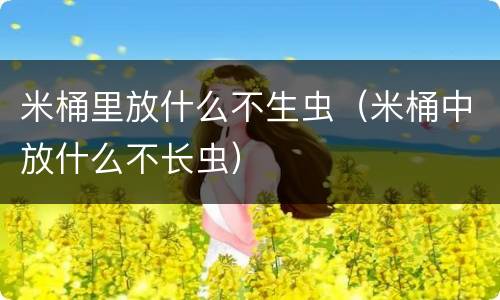 米桶里放什么不生虫（米桶中放什么不长虫）
