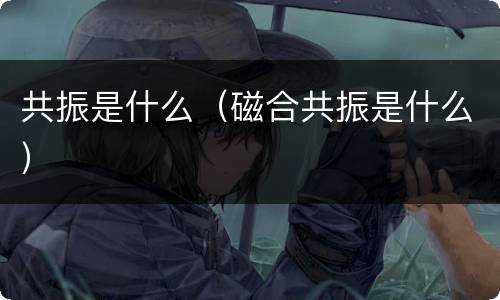 共振是什么（磁合共振是什么）