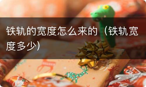 铁轨的宽度怎么来的（铁轨宽度多少）
