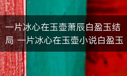一片冰心在玉壶萧辰白盈玉结局 一片冰心在玉壶小说白盈玉结局