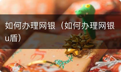 如何办理网银（如何办理网银u盾）