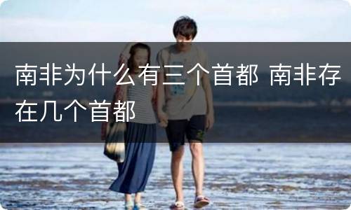 南非为什么有三个首都 南非存在几个首都