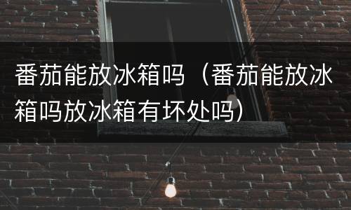 番茄能放冰箱吗（番茄能放冰箱吗放冰箱有坏处吗）