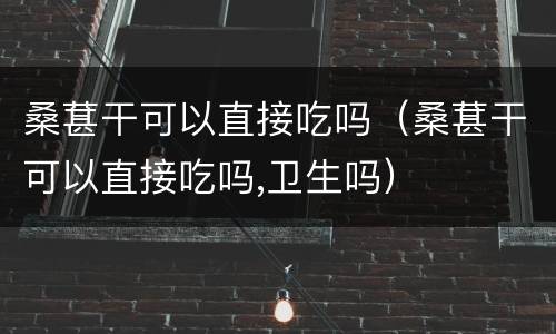 桑葚干可以直接吃吗（桑葚干可以直接吃吗,卫生吗）