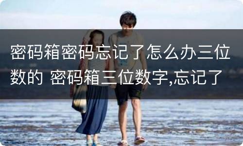 密码箱密码忘记了怎么办三位数的 密码箱三位数字,忘记了怎么办?