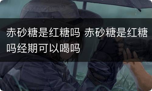 赤砂糖是红糖吗 赤砂糖是红糖吗经期可以喝吗