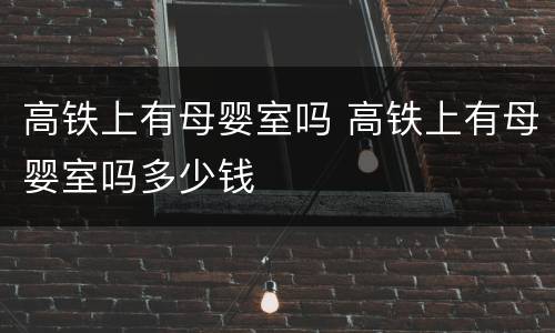 高铁上有母婴室吗 高铁上有母婴室吗多少钱