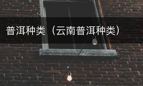 普洱种类（云南普洱种类）