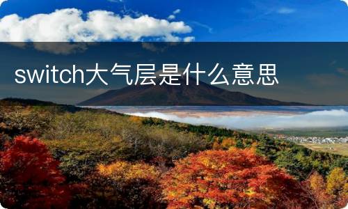 switch大气层是什么意思