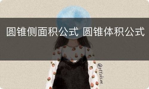 圆锥侧面积公式 圆锥体积公式