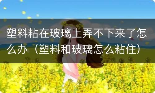 塑料粘在玻璃上弄不下来了怎么办（塑料和玻璃怎么粘住）
