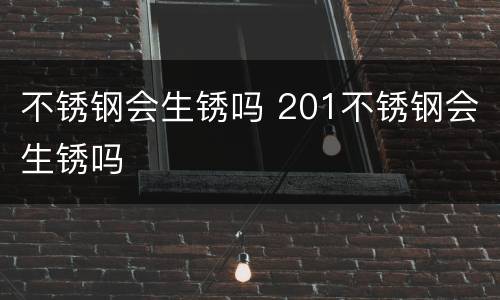 不锈钢会生锈吗 201不锈钢会生锈吗