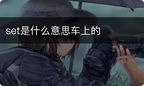 set是什么意思车上的