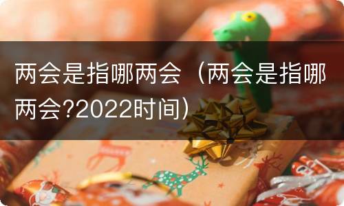 两会是指哪两会（两会是指哪两会?2022时间）