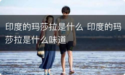 印度的玛莎拉是什么 印度的玛莎拉是什么味道