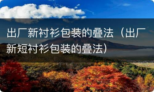 出厂新衬衫包装的叠法（出厂新短衬衫包装的叠法）