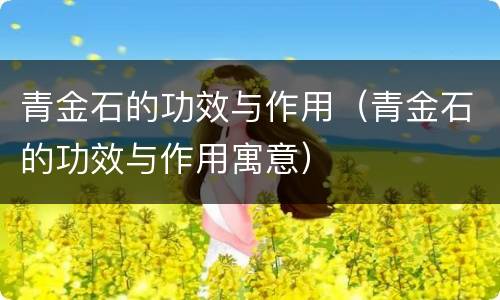 青金石的功效与作用（青金石的功效与作用寓意）