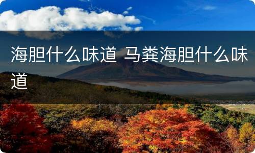 海胆什么味道 马粪海胆什么味道