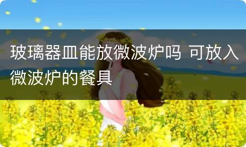 玻璃器皿能放微波炉吗 可放入微波炉的餐具