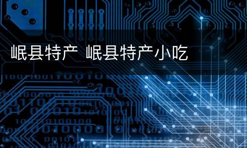 岷县特产 岷县特产小吃