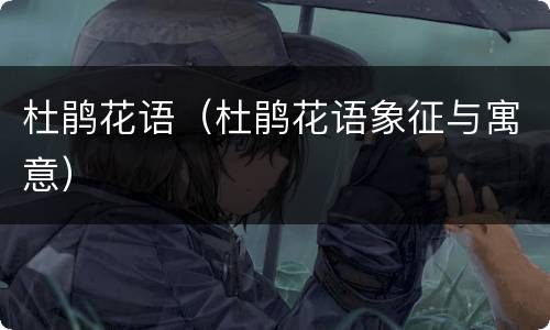 杜鹃花语（杜鹃花语象征与寓意）