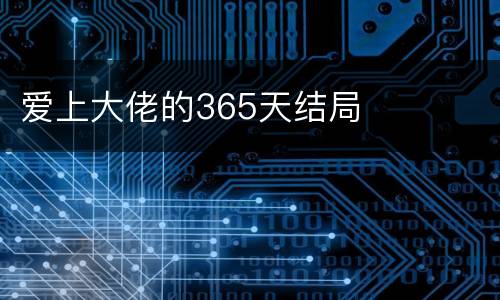 爱上大佬的365天结局