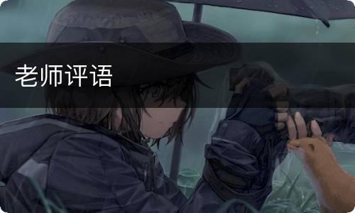 老师评语