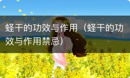 蛏干的功效与作用（蛏干的功效与作用禁忌）