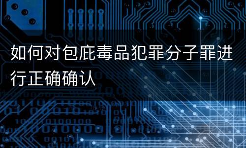 如何对包庇毒品犯罪分子罪进行正确确认